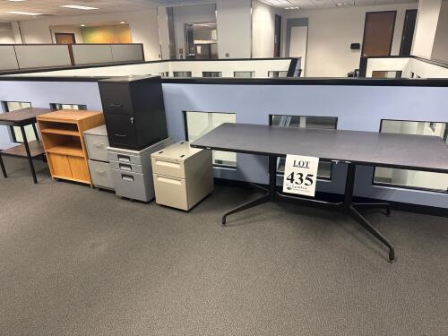 Assorted Office Furniture, File Cabinets and Wood Table (Location: 2nd Floor)