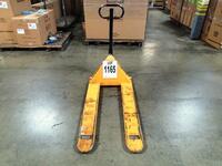 BIG JOE PALLET JACK, 5,500 LB., 27 X 48 INCH (LATE PICK UP ON 5/30/2017)<br />