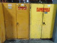 (2) FLAMMABLE LIQUID STORAGE CABINET, 45 GAL. CAPACITY<br />