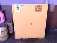 (2) FLAMMABLE CABINET 55 GAL DRUMS