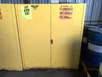 (2) FLAMMABLE CABINET 55 GAL DRUMS