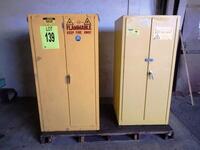 (2) FLAMMABLE CABINET 60 GAL CAPACITY