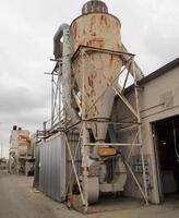 50 HP, DUST COLLECTOR SYSTEM, INCLUDE 2 DUST BAG HOUSE & CYCLONE