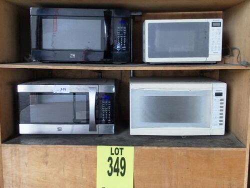 4 ASSORTED MICROWAVES