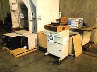 ASSORTED OFFICE FURNITURE, PRINTER & CIVILIAN SECURITY SYSTEM