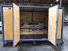 Presentation Booth Storage/transportation Crate With Wheels. Over all dimensión :9' ft. W x 60.5" H. X 54.5 D. - 3