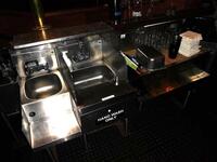 KROWNE BARBACK HANDWASH STATIONS (MODEL #'S: KR-12D9, KR-HS-18, KR-18-36DP) + ICE BIN W/ DRAIN - (LOCATION: 2ND FLOOR MAIN BAR)