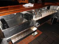 KROWNE SINK, INSULATED ICE & BIN W/ DRAIN - (LOCATION: 2ND FLOOR MAIN BAR)