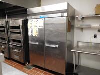 HOBART 2 DOOR REFRIGERATOR / FREEZER - (LOCATION: 2ND FLOOR KITCHEN)