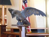 METAL EAGLE PROP- (LOCATION: ON THE 2ND FLOOR RAILING OVERLOOKING THE LOBBY)