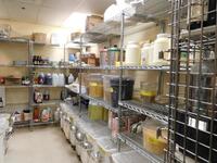 (19) ASSORTED RACKS (CONTENTS OF RACKS NOT INCLUDED) - (LOCATION: 3RD FLOOR KITCHEN STORAGE ROOM)