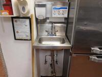 (2) SMALL STAINLESS STEEL SINKS - (LOCATION: 3RD FLOOR KITCHEN / REFRIGERATED ROOM)