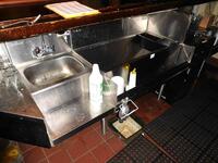 STAINLESS STEEL BARBACK STATION INCLUDES: (2) SINKS, ICE BIN W/ DRAIN, ICE BOX - (LOCATION: 3RD FLOOR BAR)