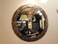 MIRRORS W/ METAL FRAME (38.5 DIAMETER) - (LOCATION: 3RD FLOOR BAR)