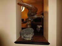 EAGLE ON ROCK PROP (13" TALL) - (LOCATION: 3RD FLOOR BAR)