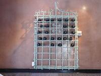 LARGE WALL MOUNTED WINE RACK (50" WIDTH X 74" TALL) (WINE BOTTLES NOT INCLUDED) - (LOCATION: 3RD FLOOR DINING ROOM AREA)