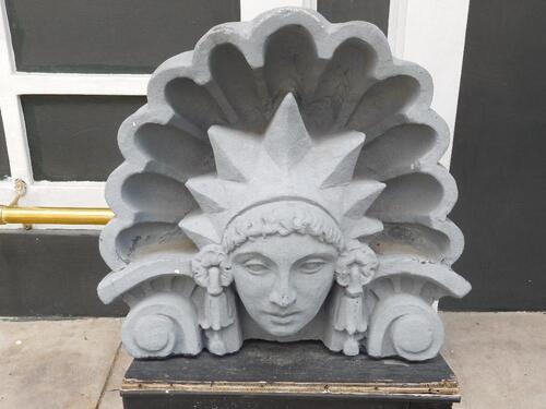 ENTRANCE STATUE (31" LENGTH X 18" WIDTH X 44" TALL) - (LOCATION: 1ST FLOOR MAIN ENTRANCE)