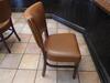 (4) AMERICAN CHAIR & SEATING BROWN LEATHER DINING CHAIRS - 3