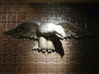 METAL EAGLE PROP (53" WIDTH X 17" HEIGHT) - (LOCATION: 1ST FLOOR DINING ROOM NEAR CIGAR SMOKE ROOM)