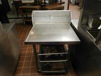 (3) ASSORTED STAINLESS STEEL PREP TABLES