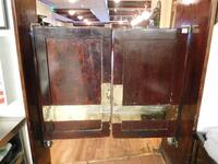 SET OF WOODEN SWINGING DOORS - (LOCATION: 1ST FLOOR KITCHEN NEAR STRIP SIDE BAR)