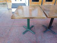 (6) PATIO TABLES INCLUDING ROUND TABLE (32" X 27")- (LOCATION: 1ST FLOOR STRIP ENTRANCE / PATIO) - (LOCATION: 1ST FLOOR STRIP ENTRANCE / PATIO)