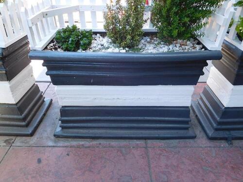 (3) OUTSIDE PLANTER (44" LENGTH X 27" HEIGHT X 14" WIDTH- (LOCATION: 1ST FLOOR STRIP ENTRANCE / PATIO)