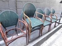 (7) SMITH & WOLLENSKY WICKER PATIO CHAIRS- (LOCATION: 1ST FLOOR STRIP ENTRANCE / PATIO)