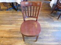 (10) LB FURNITURE BROWN WOODEN DINING CHAIRS - (LOCATION: 1ST FLOOR STRIP SIDE BAR)