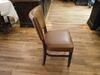 (4) AMERICAN CHAIR & SEATING BROWN LEATHER DINING CHAIRS - (LOCATION: 1ST FLOOR MAIN DINING AREA ) - 3