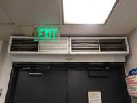 (2) MARS AIR DOOR BRAND AIR CURTAINS (MODEL: 72CH-0) (1ST FLOOR - NEAR THE 2 BACKDOORS)