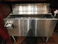 KROWNE STAINLESS STEEL ICE BIN W/ DRAIN (LOCATION: 1ST FLOOR STRIP SIDE BAR)