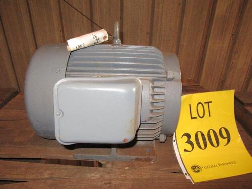 TOSHIBA 15 HP MOTOR, 1755 RPM, 60 HZ, 460 VOLTS, 254T FRAME, (HC&S# A1071), (C&H A-10)