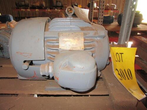 US MOTORS 15 HP MOTOR, 1770 RPM, 60 HZ, 460 VOLTS, 254T FRAME, (HC&S# K4718), (C&H C-10)