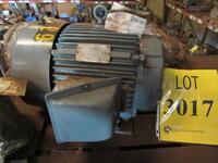 RELIANCE 15 HP MOTOR, 1175 RPM, 60 HZ, 460 VOLTS, 284T FRAME, (HC&S# A0675), (C&H G-13)