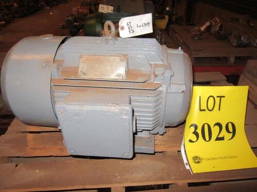 RELIANC 20 HP MOTOR, 3630 RPM, 60 HZ, 460 VOLTS, 256JM FRAME, (HC&S# K4869), (C&H J-13)