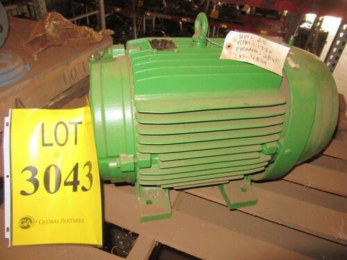 WEG 25 HP MOTOR, 1770 RPM, 60 HZ, 460 VOLTS, 284T FRAME, MODEL: 02518ET3E284T, (HC&S# K4829), (C&H I-16)