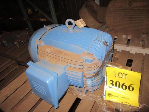 WEG 40 HP MOTOR, 1175 RPM, 60 HZ, 460 VOLTS, 364/5T FRAME, MODEL: 0412EP3E364T, (HC&S# K4131), (C&H G-14)