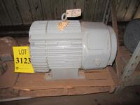 GE 75 HP MOTOR, 1155 RPM, 60 HZ, 460 VOLTS, 405Z FRAME, MODEL: 5M405YK3009, (HC&S# A1107), (C&H E-6)