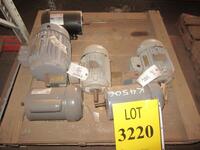 LOT (16) ASST'D 1/2 HP, 3 HP, 5 HP, 7 HP, 15 HP MOTORS, (HC&S#), (C&H F-2, F-4, F-6, F-7, F-11, F-13, F-15, F-18)