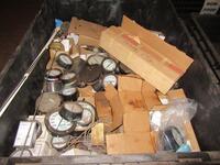 LOT OF ASST'D DIALS, ASCO RED HAT VALVES, METERS, THERMO, ALLEN BRADLEY, PRESSURE SWITCHES, NAMCO SWITCHES, BELLOFRAM PRESSURE REGULATORS, DWYER CONTROLLER, PRECISION DIGITAL DISPLAYS AND ROSEMOUNT TRANSMITTERS (7 PALLETS) (LOCATION: C&H WAREHOUSE)