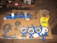 LOT ASST'D 2", 4" BUTTERFLY VALVES, (LOCATION: 4TH FLOOR NEXT TO ELEVATOR)