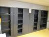 4 Roldeurkasten met legplanken / 4 roller door cabinets