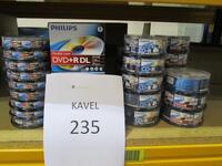 43 packs DVD+R en CD-R van Philips