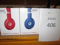 2x Beats Studio Wireless rood en blauw nieuwprijs € 379,- p.st.