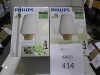 2x Philips Hue Ecomoods tafellamp