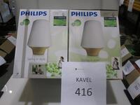 2x Philips Hue Ecomoods tafellamp