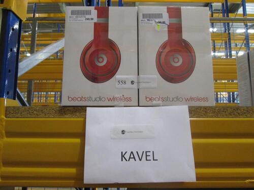 2x Beats Studio Wireless Rood nieuwprijs € 379,- p.st.