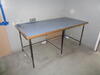 (6) assorted steel framed work benches - 2