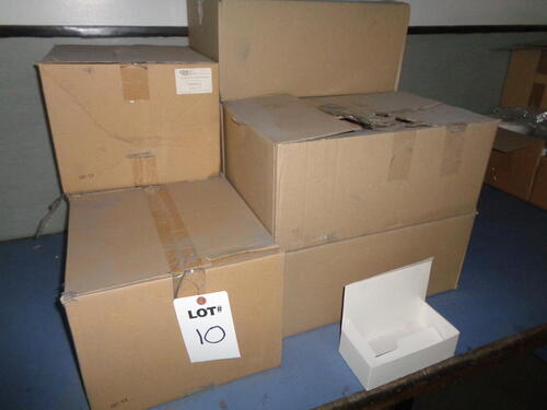 (8) Boxes of assorted card boxes